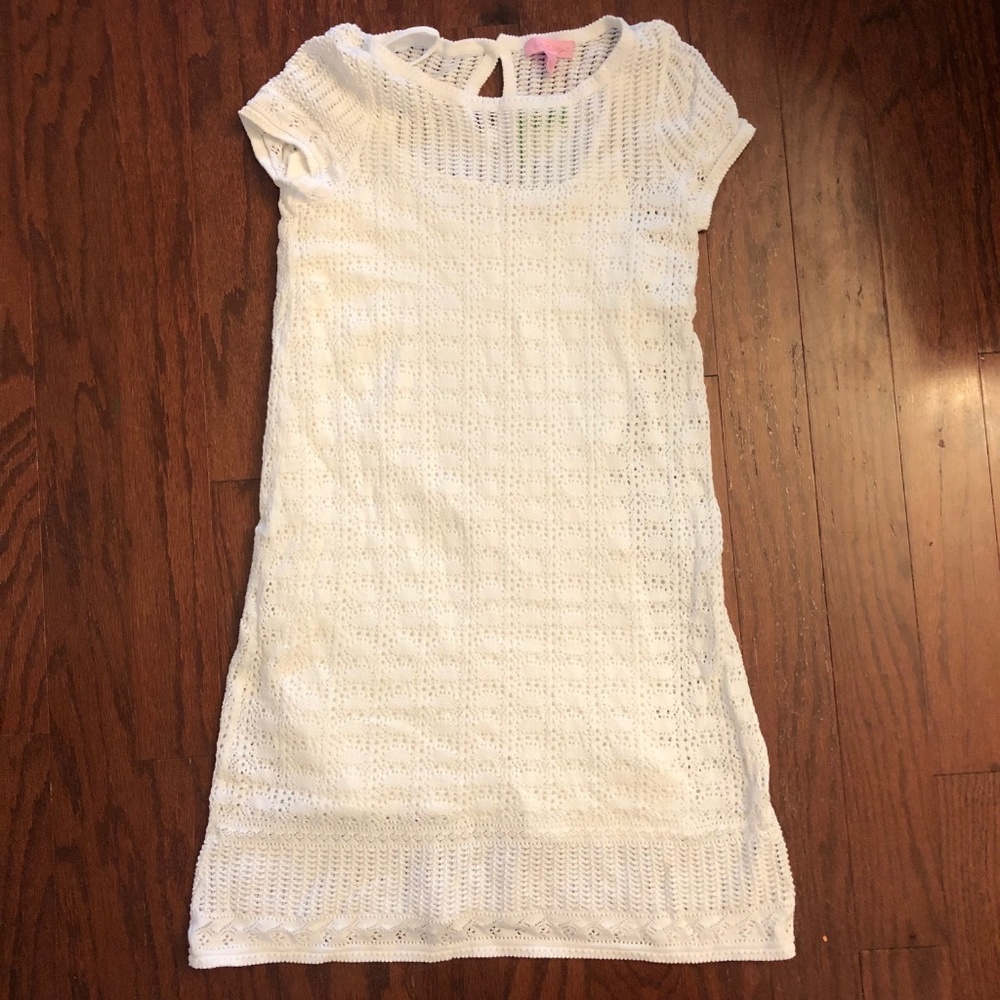 NWT Lilly Pulitzer Paula Crochet Sweater Dress